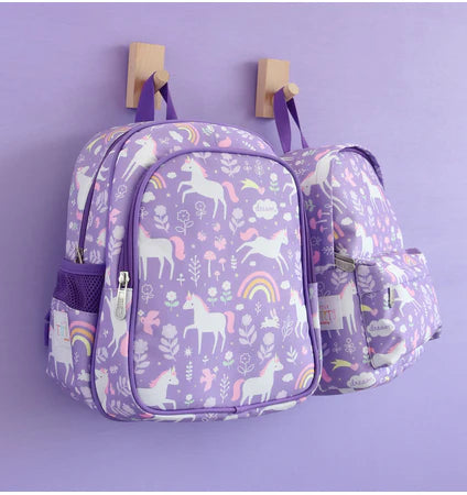 A Little Lovely Company Mochila con bolsillo térmico Unicorn Dreams