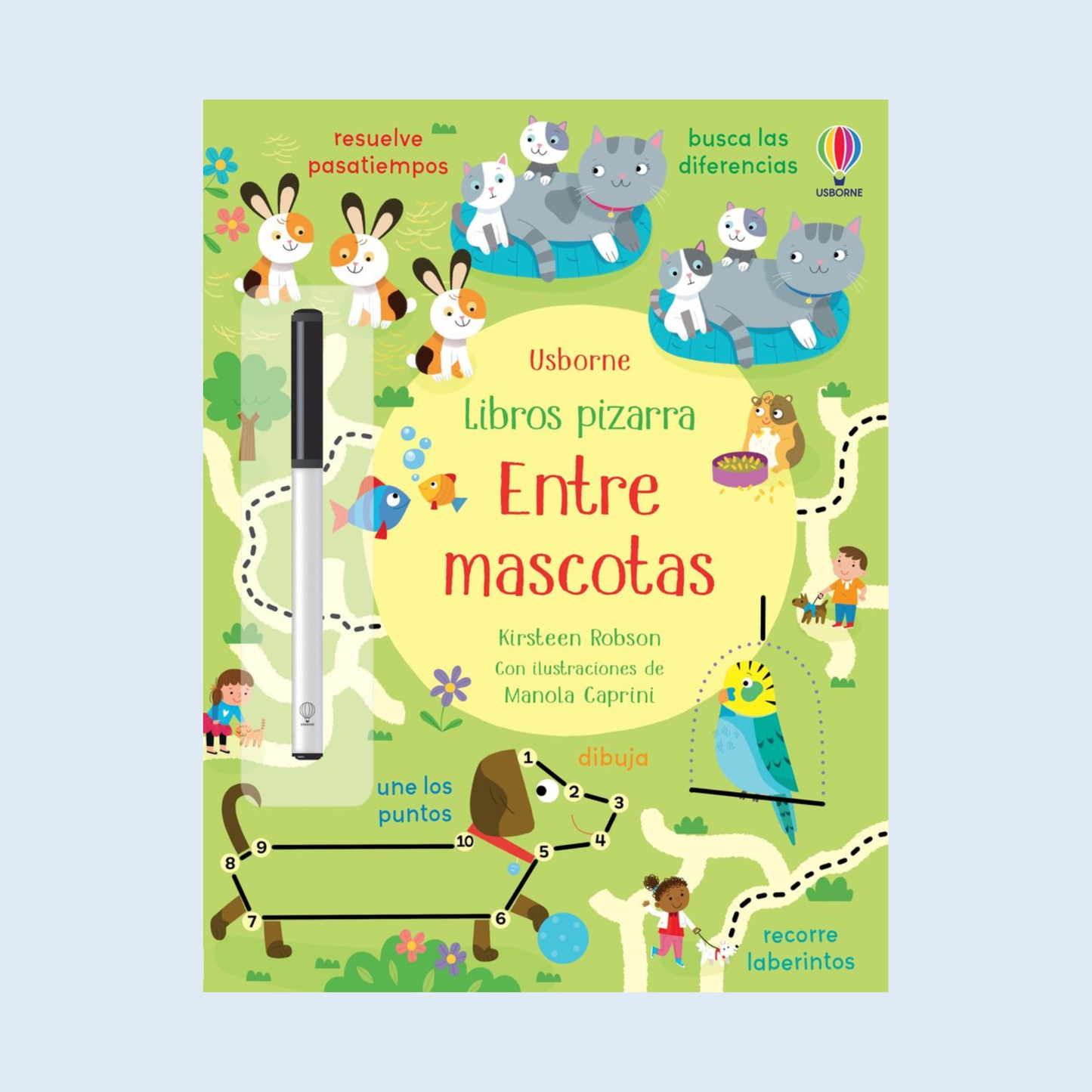 Libro pizarra Entre mascotas