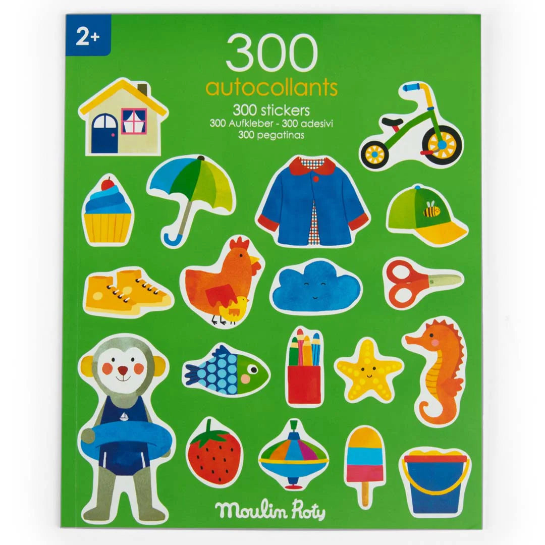 Moulin Roty 300 pegatinas Rutina y colores