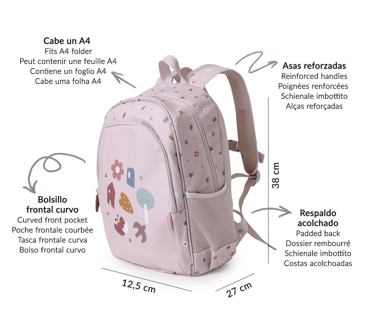 Tutete Mochila mediana Geométrica Nature