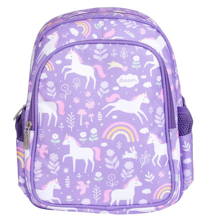 A Little Lovely Company Mochila con bolsillo térmico Unicorn Dreams