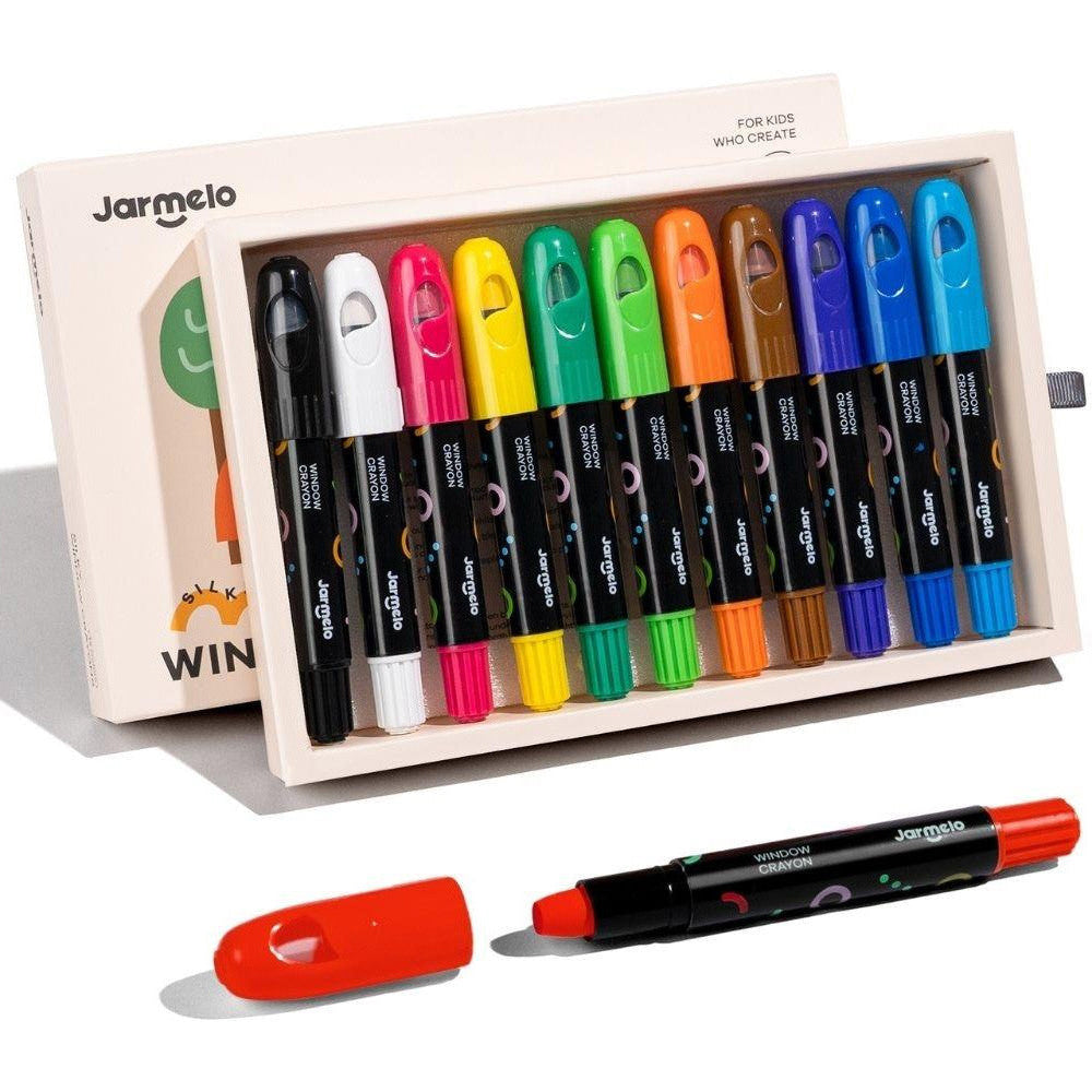 Jar Melo Crayones para cristales, azulejos y papel 6 o 12 colores