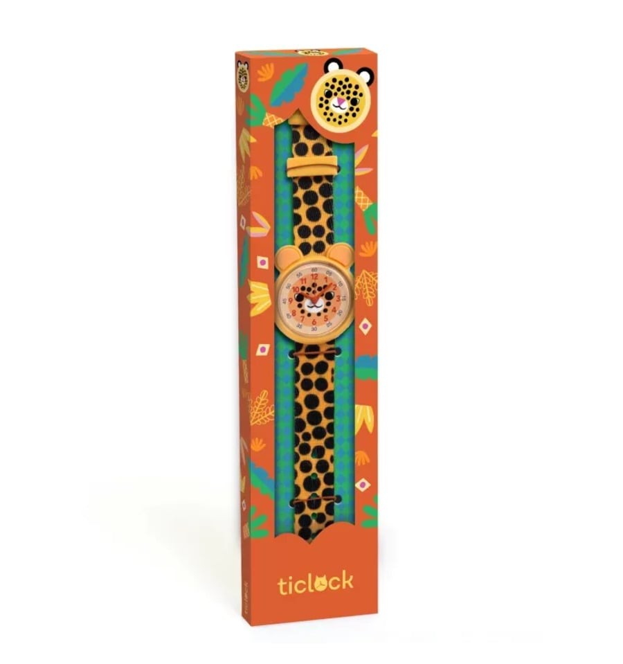 Djeco Ticlock Reloj analógico Guepardo