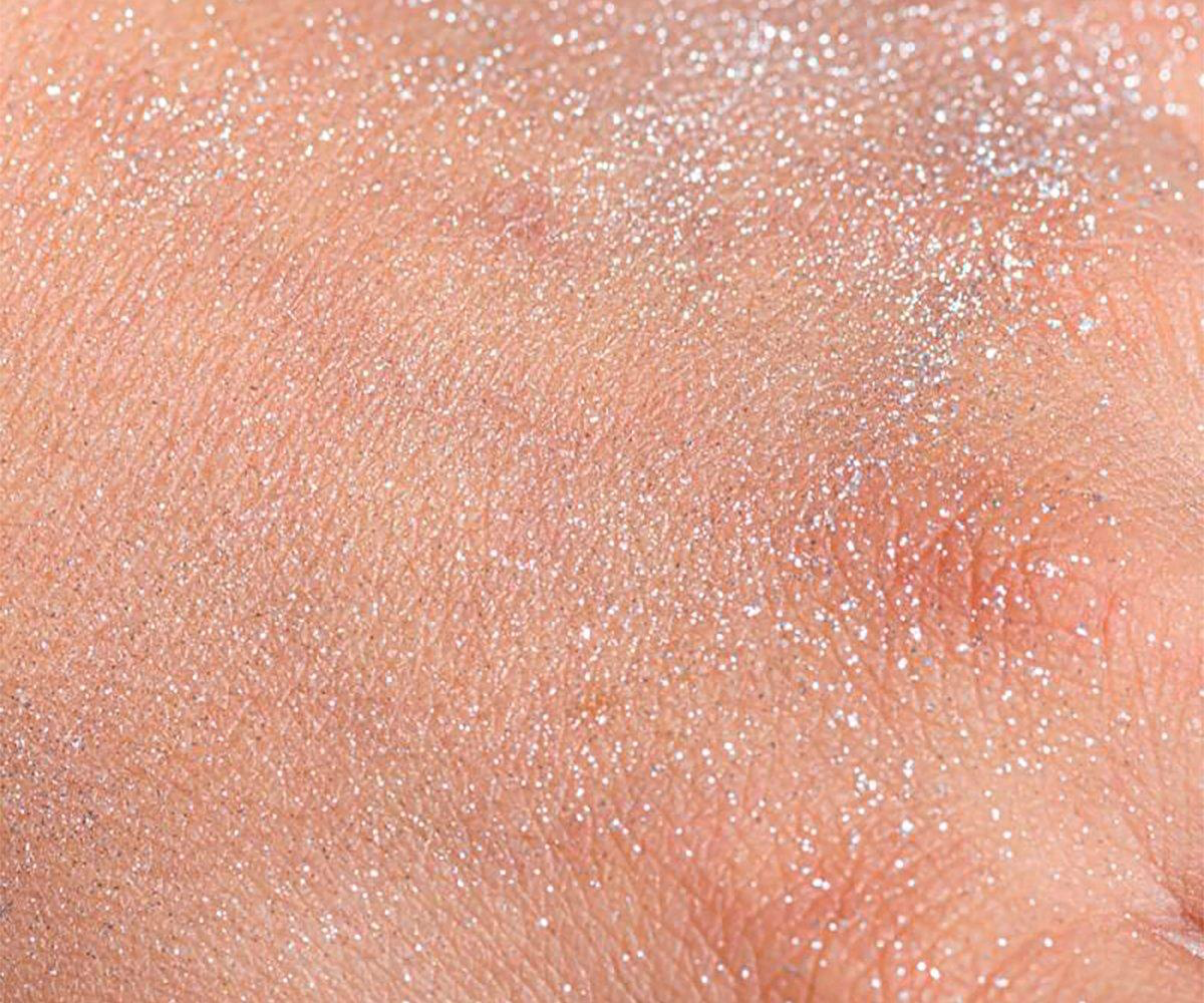 Namaki Brocha y polvos brillantes Plateados