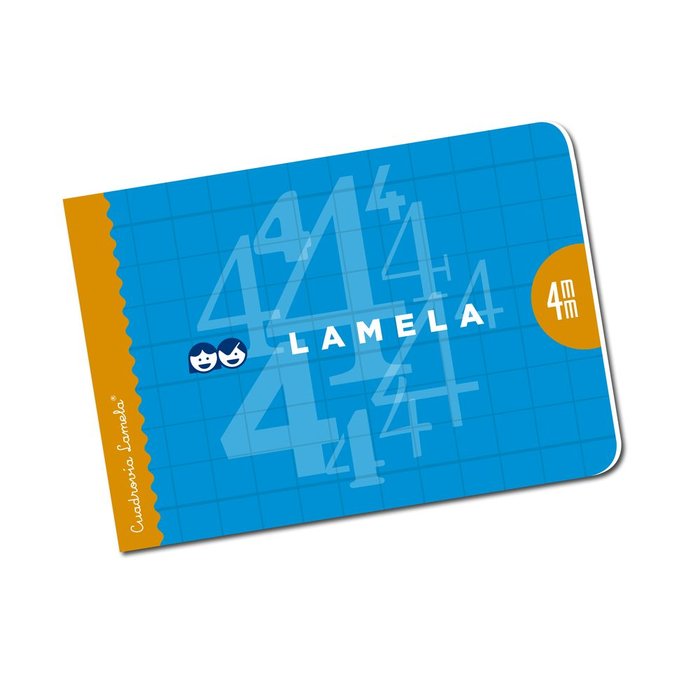 LAMELA Libreta cuarto cuadrovía 4mm apaisada