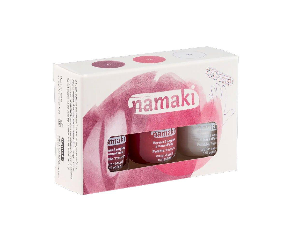 Namaki Pack 3 Esmaltes de uñas al agua Fruity Sorbet