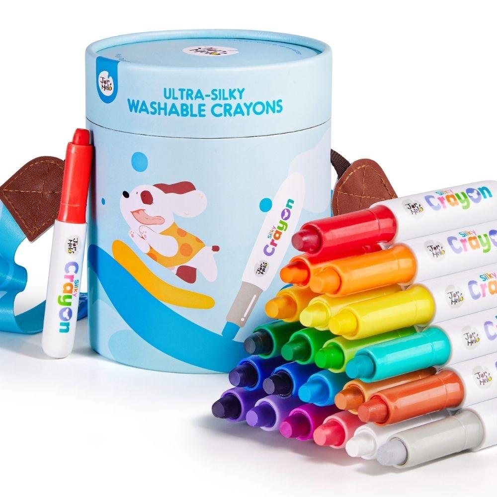 Jar Melo Crayones ultra suaves lavables 12 o 24 colores
