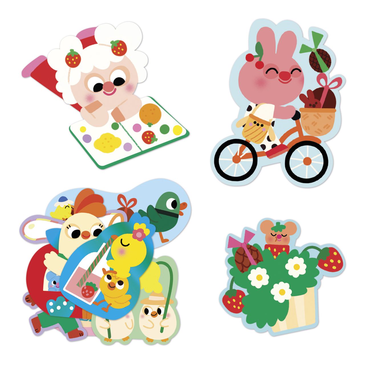 Janod Pegatinas grandes Primavera 18 meses