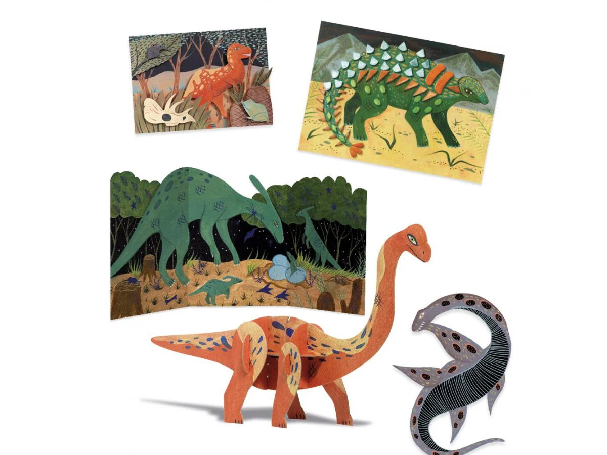 Cofre multiactividades El mundo de los dinosaurios- Djeco