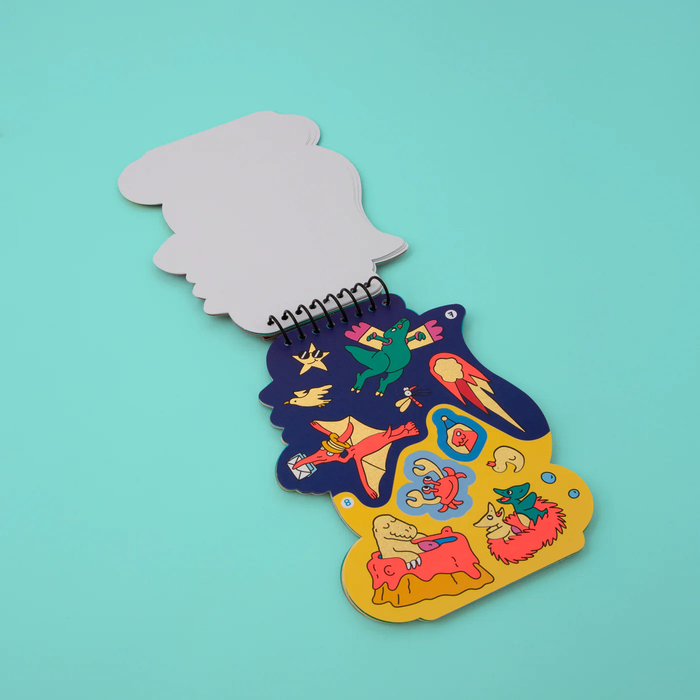 Omy Libreta de pegatinas Dino