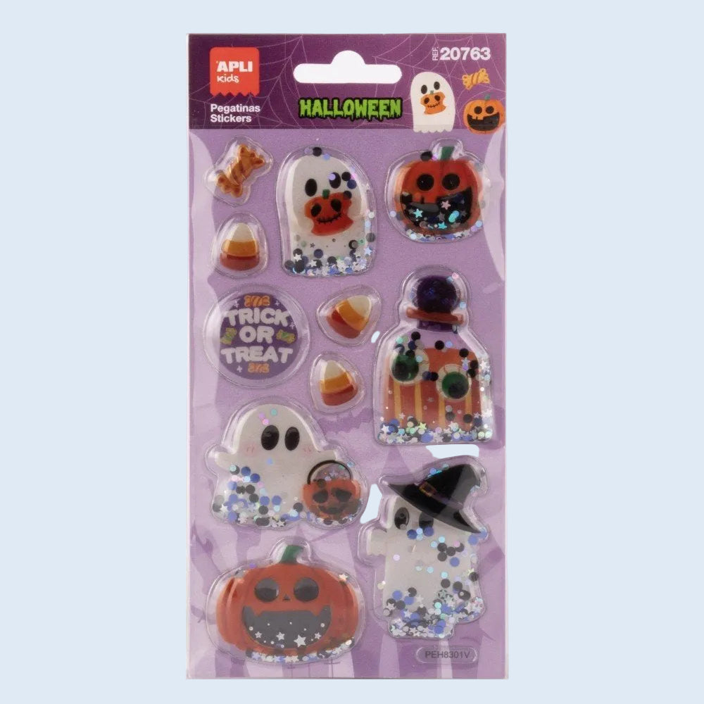 Apli kids Pegatinas glitter Halloween