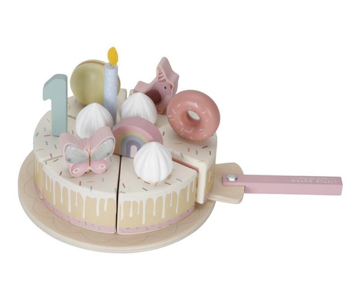 Little Dutch Tarta Cumpleaños Tonos rosas