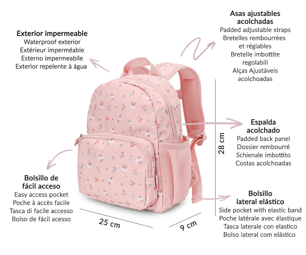 Tutete Mochila infantil Blossom birds