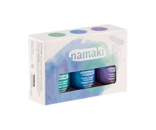 Namaki Pack 3 esmaltes de uñas al agua Aurora Boreal