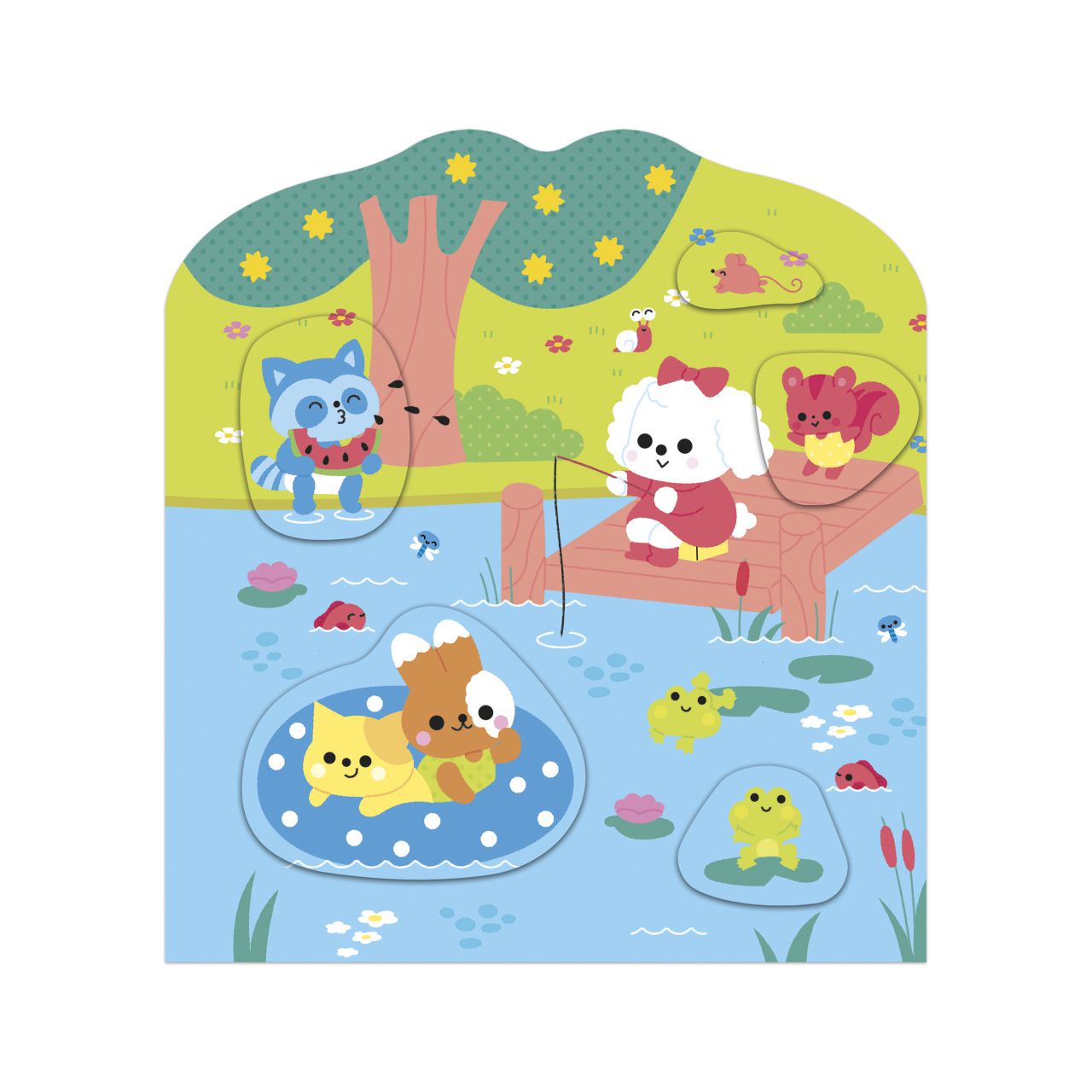 Janod Libro de pegatinas El campo 18 meses