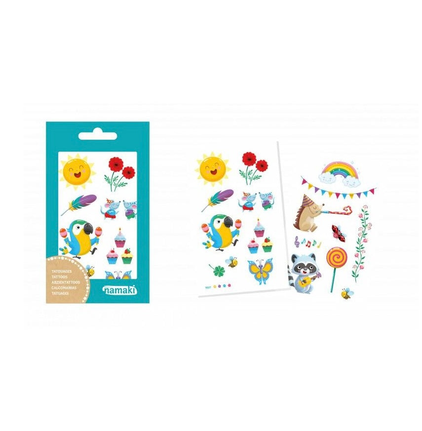 Namaki Tatuajes temporales Arcoíris