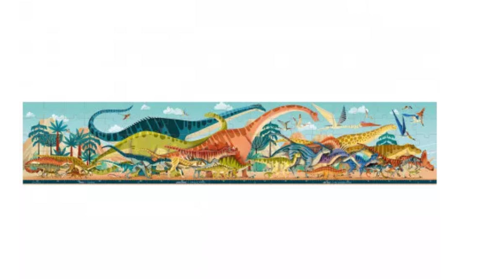 Janod Puzzle panorámico Dinosaurios 100 piezas