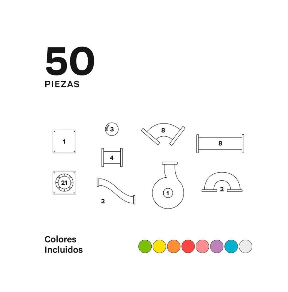 Imanix Slide Tobogán 50 piezas