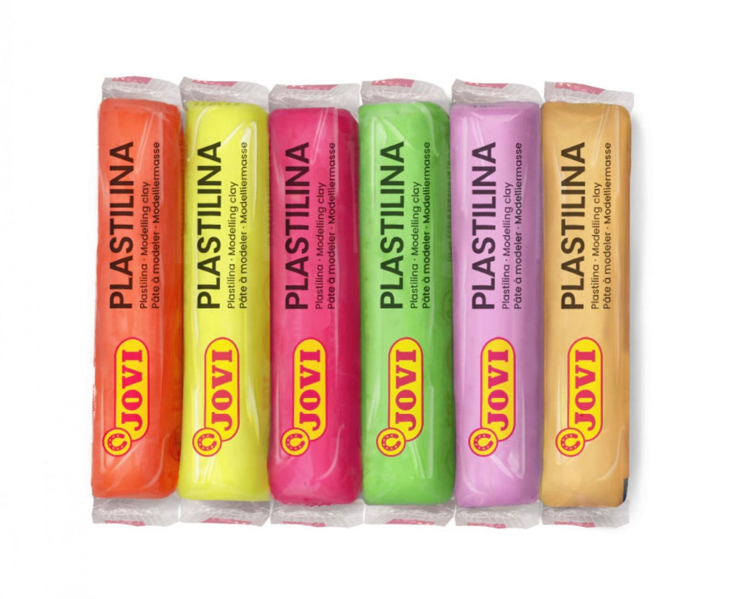 JOVI Plastilina 6 colores neón 2+