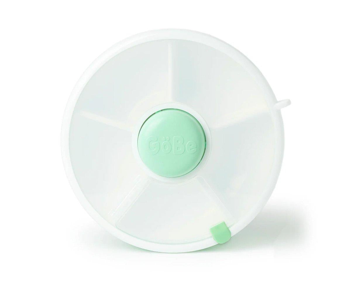 Gobe caja almuerzo spinner con correa de mano pequeña / Verde menta