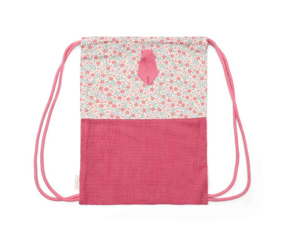 Little Dutch Mochila saco de playa Sunny Flowers Multicolor