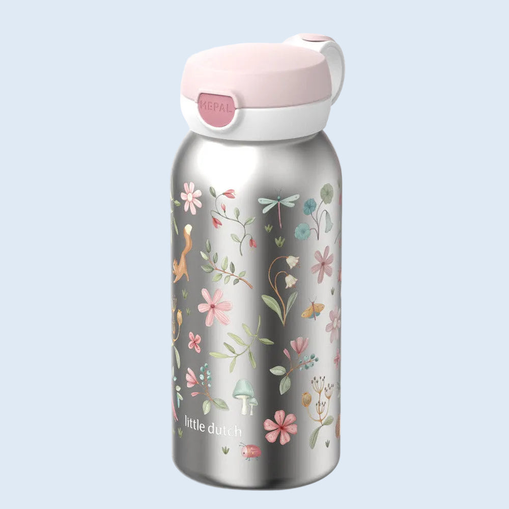 Mepal Botella acero con tapón abatible 600 ml Fairy Garden