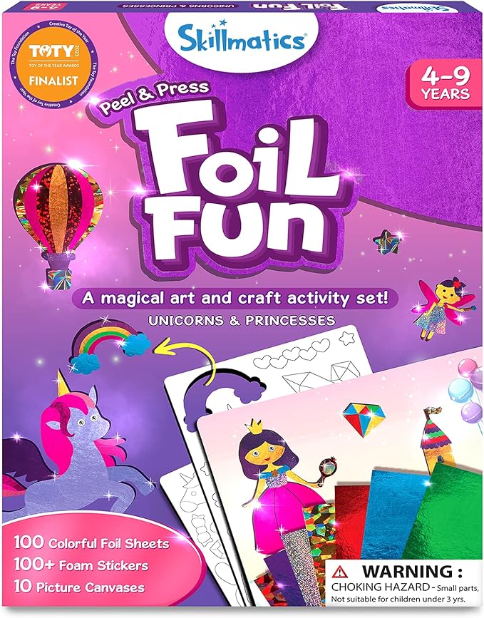 Skillmatics Foil Fun Unicornios y Princesas