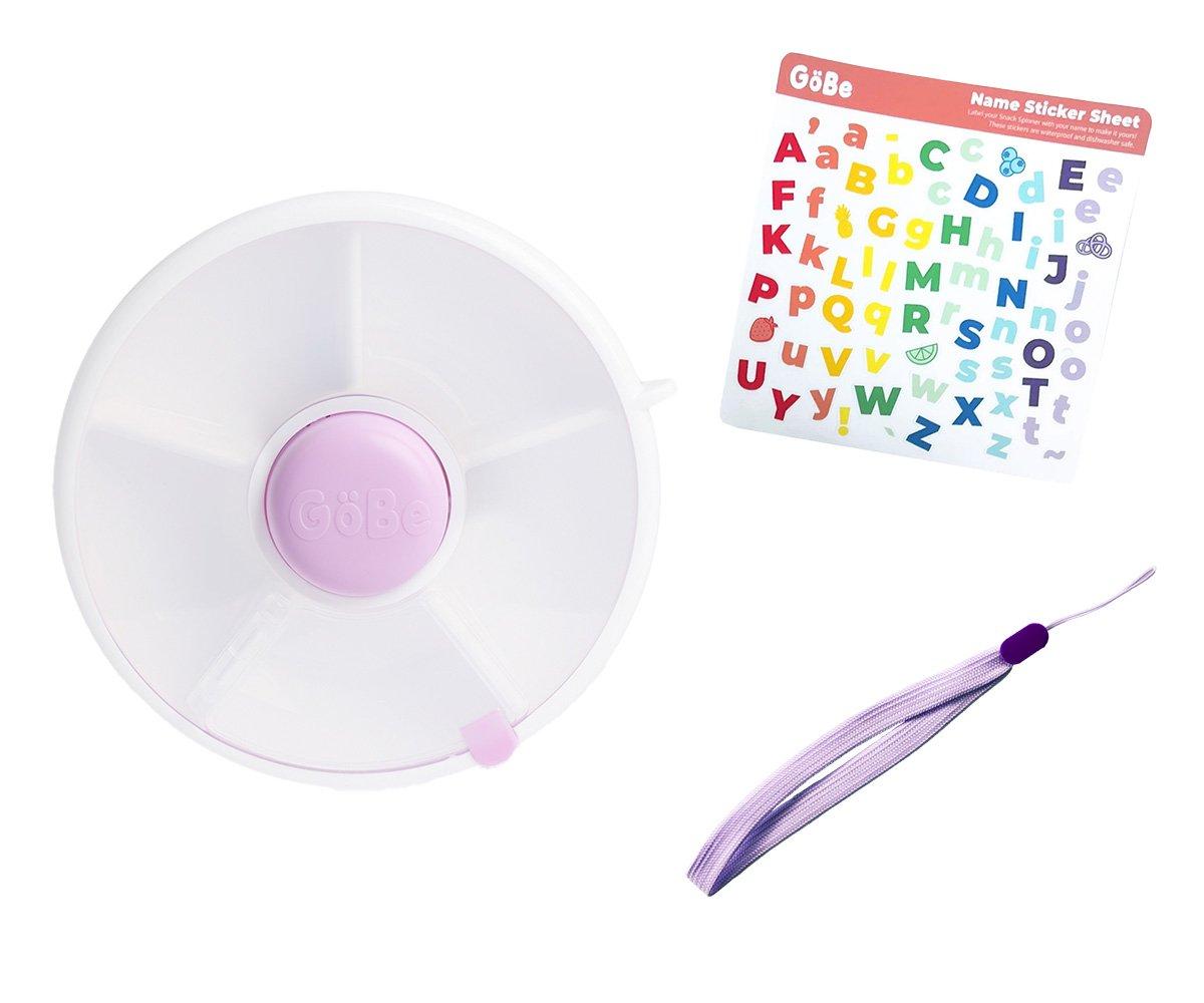 Gobe Caja Almuerzo Spinner con correa de mano pequeña/Taro Purple