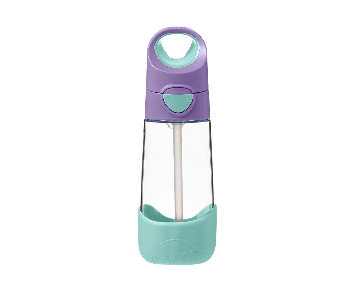B.Box Botella tritán con pajita 450ml Lilac Pop