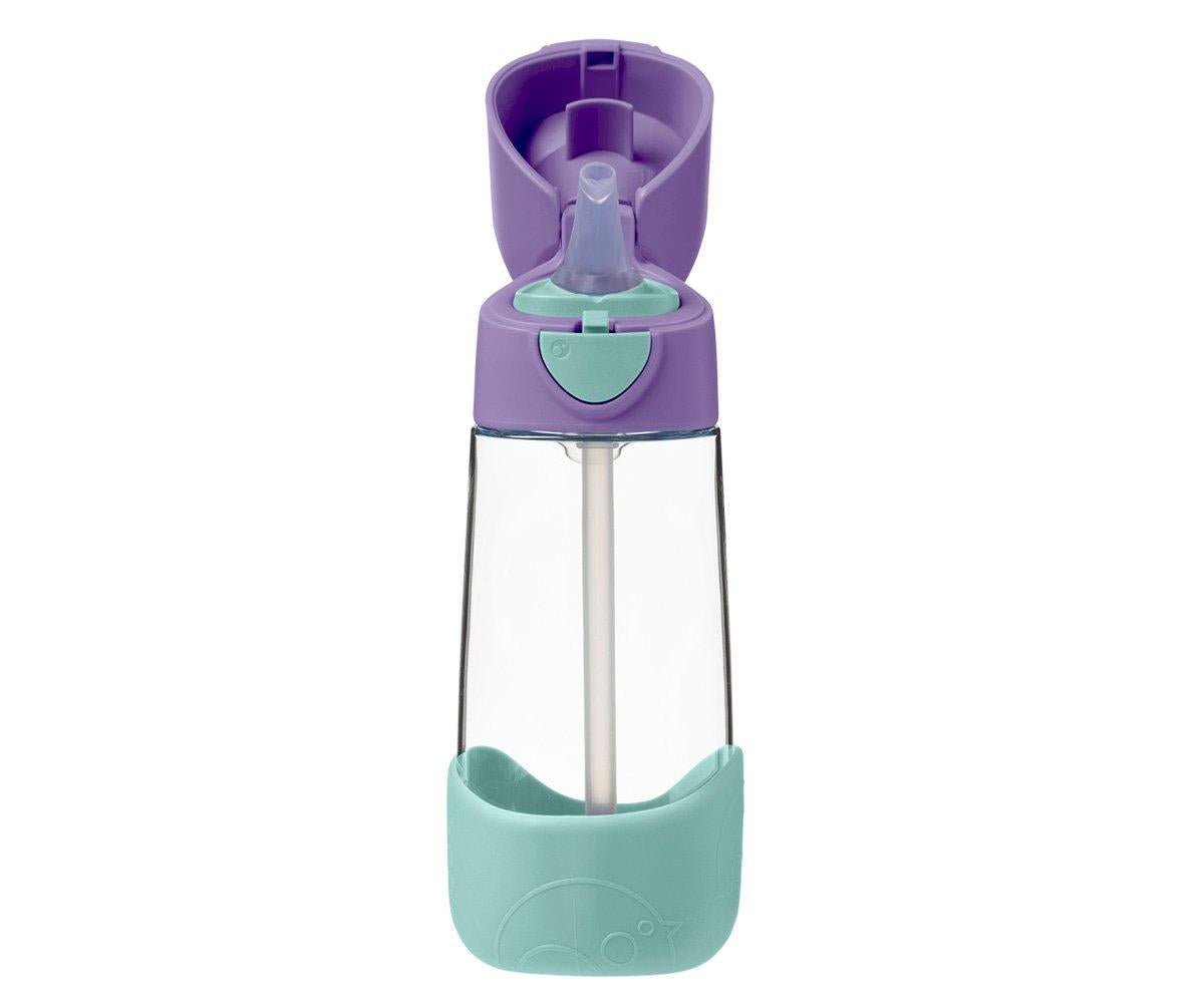 B.Box Botella tritán con pajita 450ml Lilac Pop