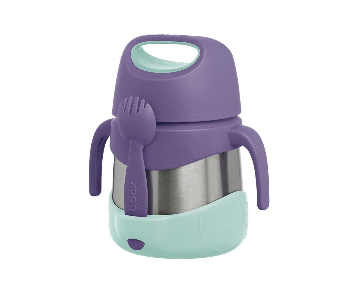 B.box Termo con cuchara/tenedor 335ml Lilac Pop