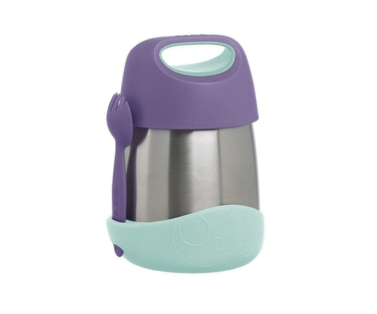 B.box Termo con cuchara/tenedor 335ml Lilac Pop