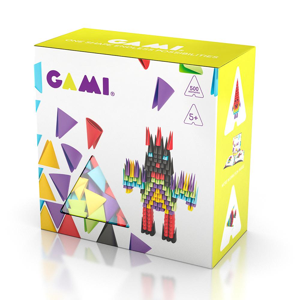 Gami Construcción figuras 3D 500 piezas