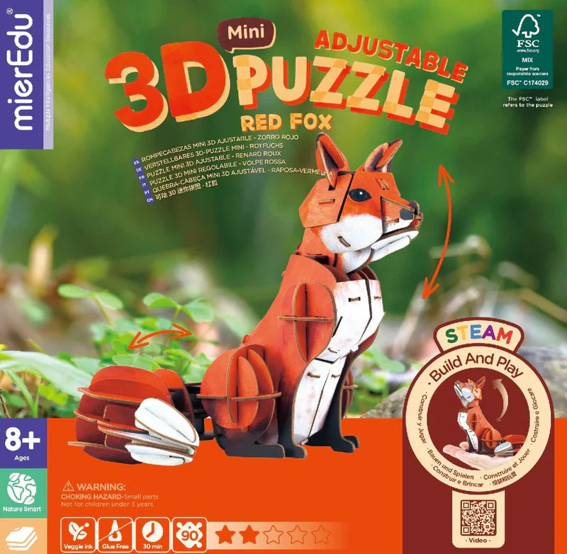 Mieredu 3D Puzzle Red Fox