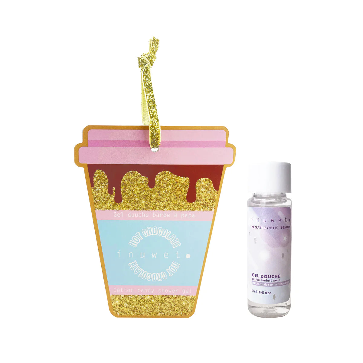 Inuwet Hot Chocolate Gel de baño Algodón de azúcar