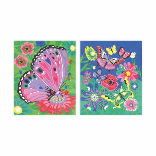 Janod Pintura por números acuarelas Mariposas