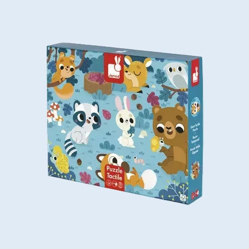 Janod Puzzle táctil Los animales del bosque