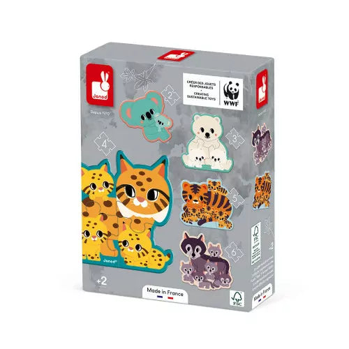 Janod Puzzles evolutivos Animales 2 años