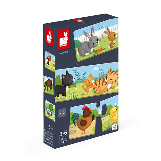 Janod Puzzles trimonio Animales