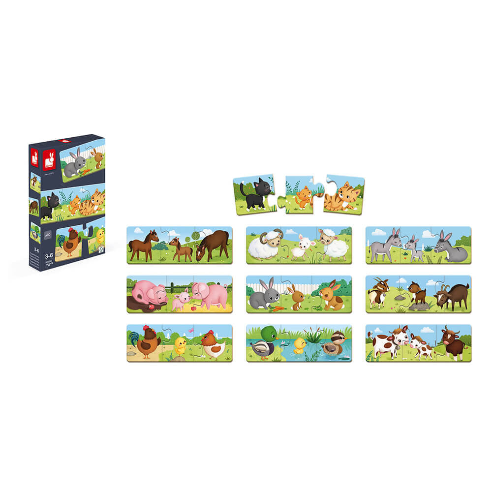 Janod Puzzles trimonio Animales