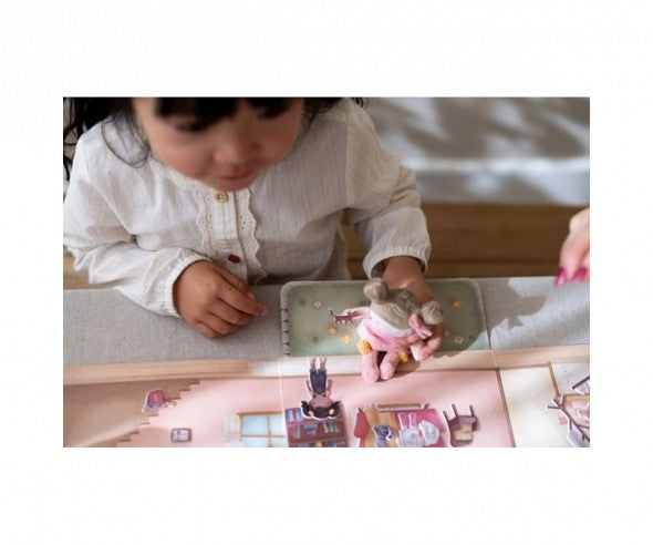 Little Dutch Pegatinas Reutilizables House Rosa