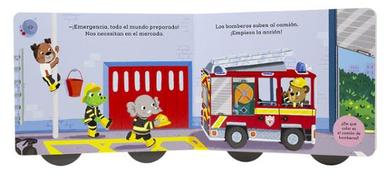 Osito Tito Sobre ruedas Camión de bomberos