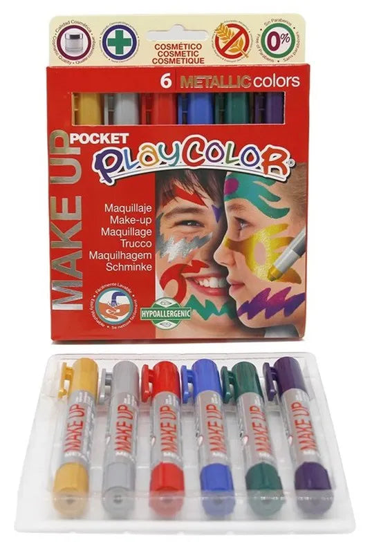 Playcolor Maquillaje metalizados 6 colores