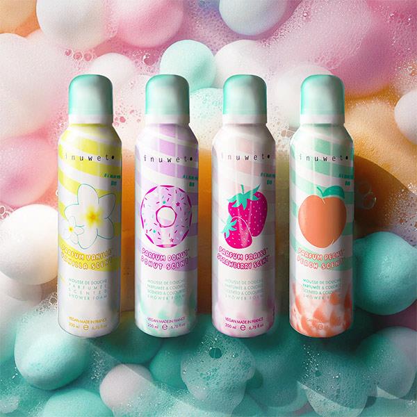 Inuwet Espuma de ducha Melocotón