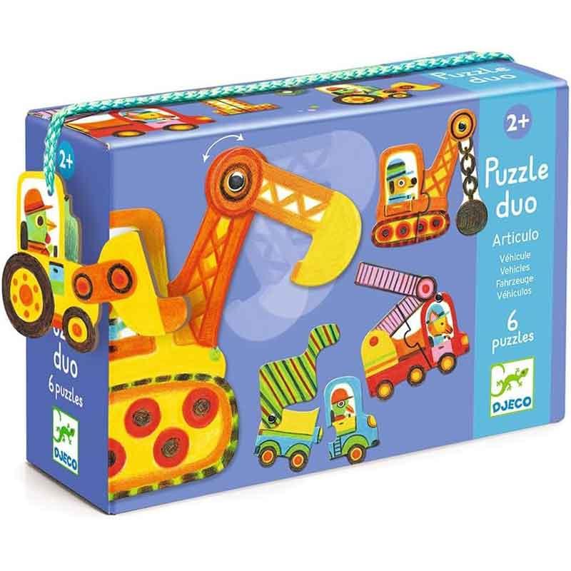 Djeco Puzzle Dúo Vehículos