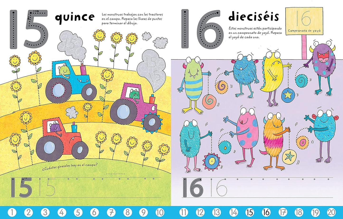 Usborne Libro pizarra Escribo los números