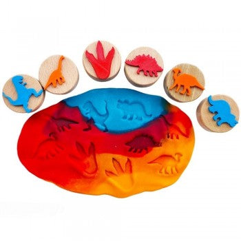 Childgen Sellos madera Dinosaurios 6 Ud