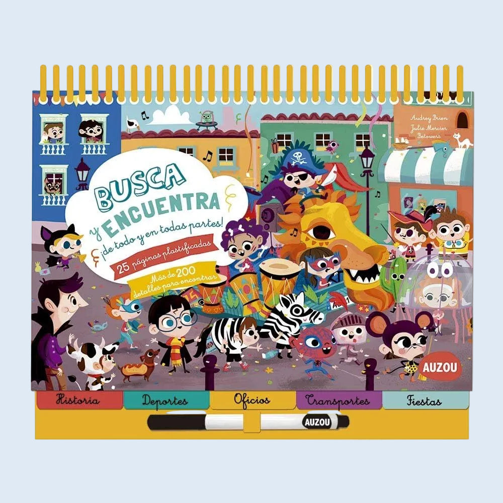 Libro pizarra Busca y encuentra de todo y en todas partes - Auzou
