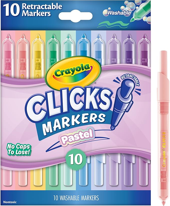 Crayola Clicks rotuladores pastel