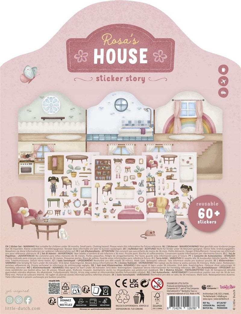 Little Dutch Libro de pegatinas crea tu historia House